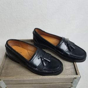 French Shriners Handcrafted Fringe Tasseled Loafers Leather Slip On Dres…